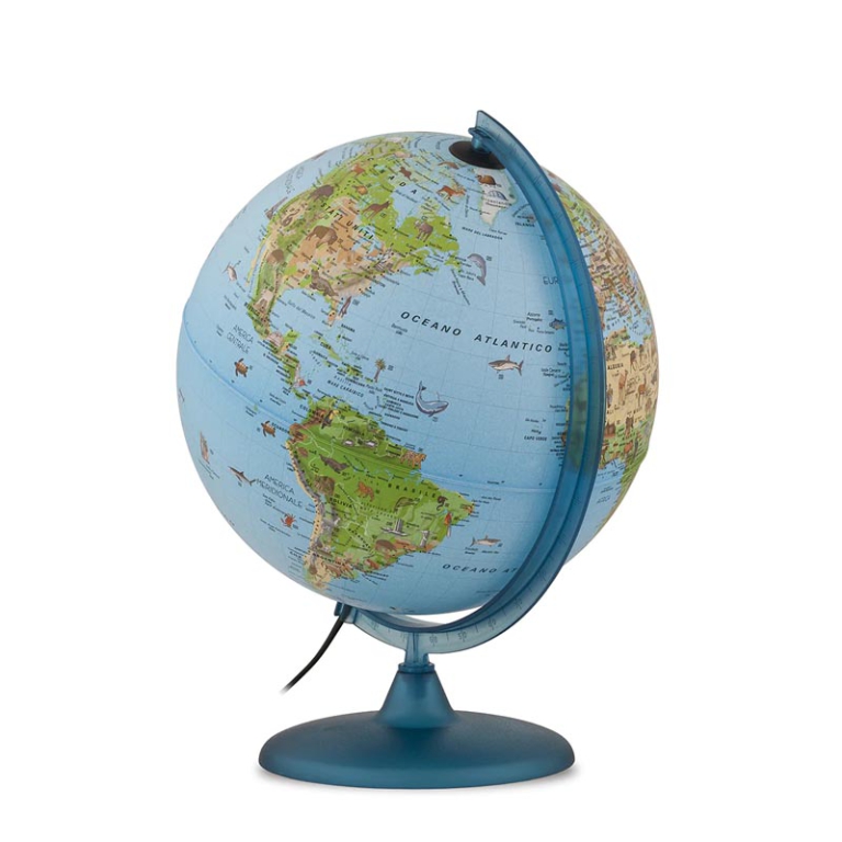 GLOBO LUMINOSO SAFARI    D25CM BASE PLASTICA 3