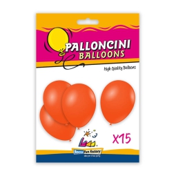 PALLONCINI 15PZ 30CM ARANCIO BIO