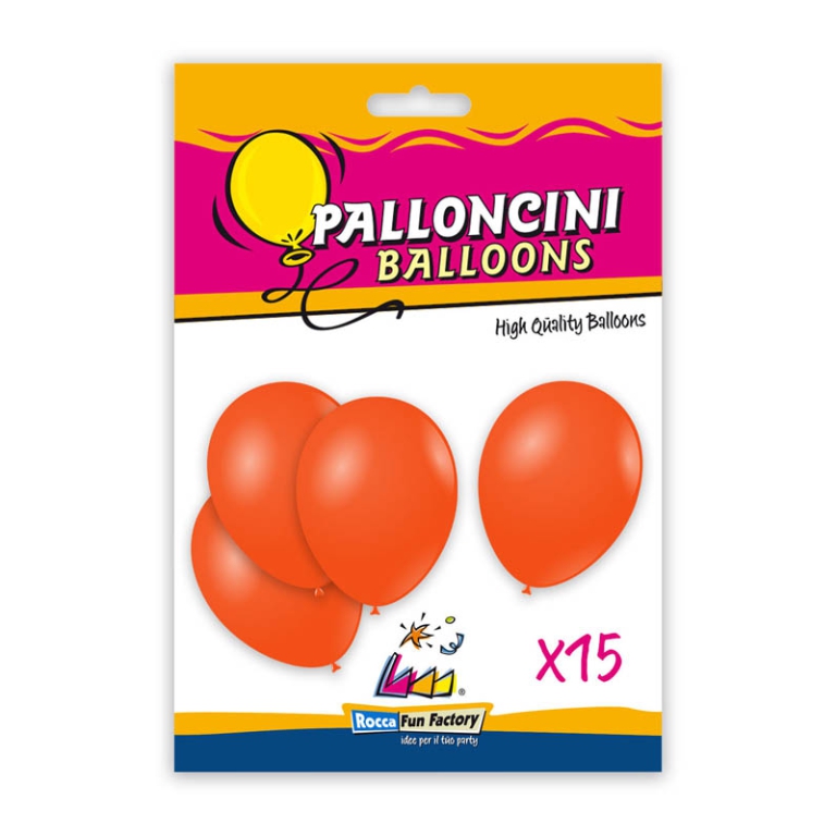 PALLONCINI 15PZ 30CM ARANCIO BIO