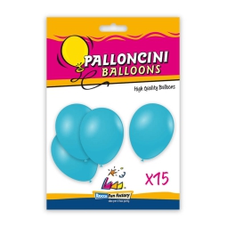 PALLONCINI 15PZ 30CM CELESTE BIO