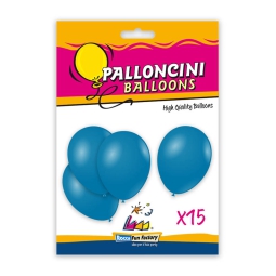 PALLONCINI 15PZ 30CM BLU BIO
