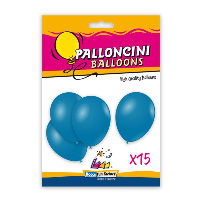 PALLONCINI 15PZ 30CM BLU BIO
