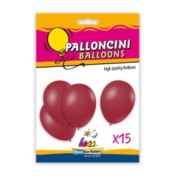 PALLONCINI 15PZ 30CM BORDEAUX