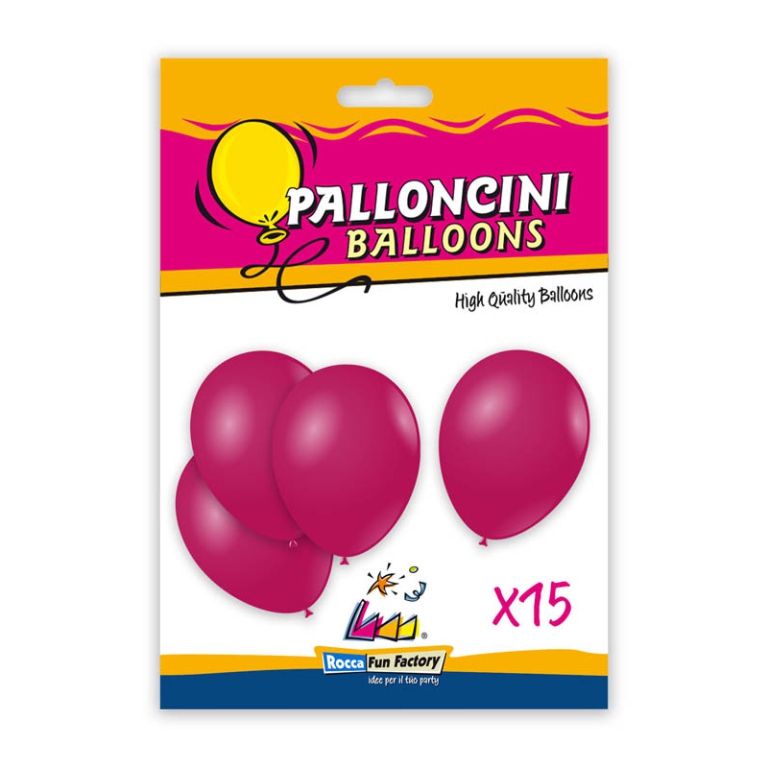 PALLONCINI 15PZ 30CM FUCSIA BIO