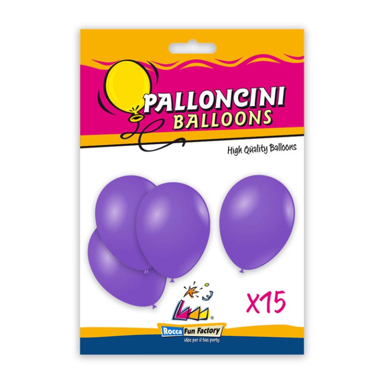 PALLONCINI 15PZ 30CM LAVANDA BIO