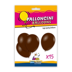 PALLONCINI 15PZ 30CM MARRONE