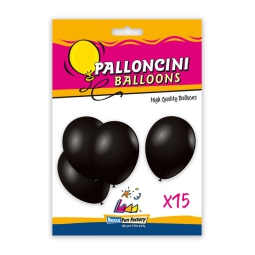 PALLONCINI 15PZ 30CM NERO BIO
