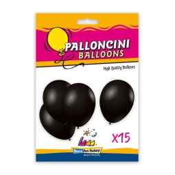 PALLONCINI 15PZ 30CM NERO