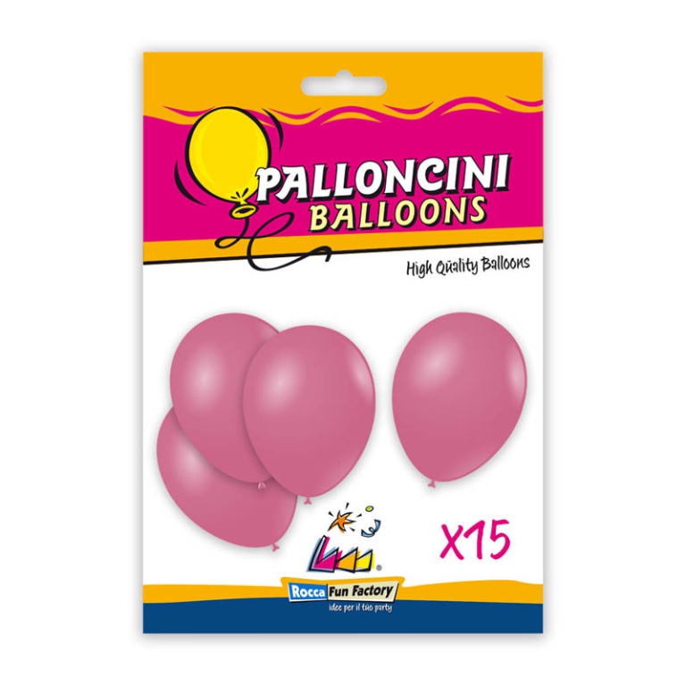 PALLONCINI 15PZ 30CM ROSA BIO