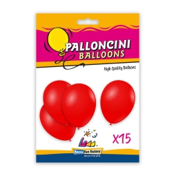 PALLONCINI 15PZ 30CM ROSSO BIO