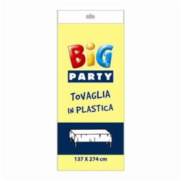 TOVAGLIA 135X270CM GIALLO PLASTICA IMPERMEABILE