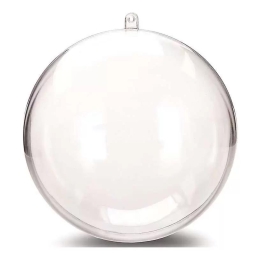 SFERA PLASTICA APRIBILE 100MM 12PZ