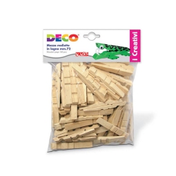MEZZE MOLLETTE 72MM 100PZ LEGNO NATURALE