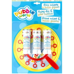 KIT BOLLE SAPONE GIGANTI CON FRESBEE