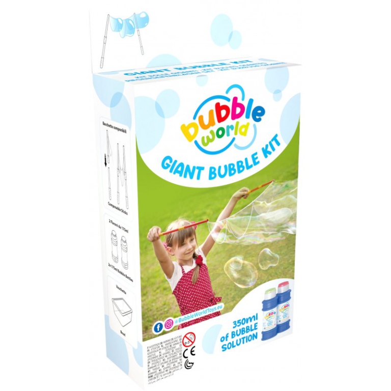 KIT BACCHETTE BOLLE DI SAPONE GIGANTI 2