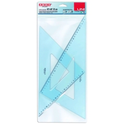SQUADRA 35CM 2 PEZZI 45°/60° ARDA UNI