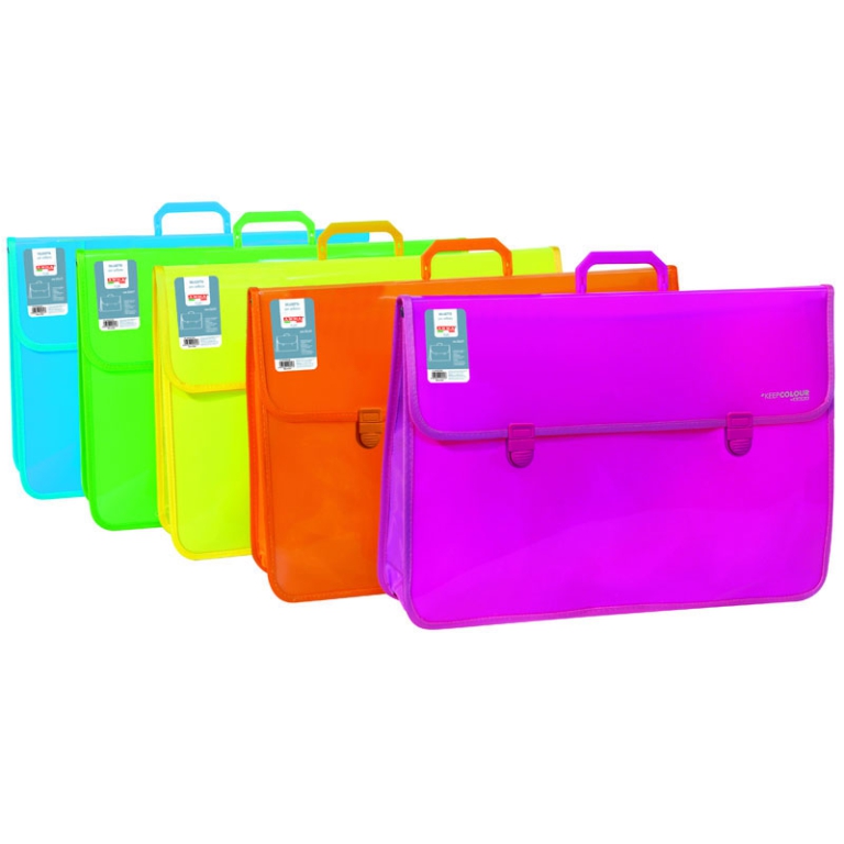 VALIGETTA 52X36 FLUO CON SOFFIETTO SENZA TRACOLLA