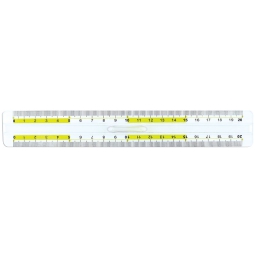 RIGA 20CM 10PZ LINEA GRAFIKA CON IMPUGNATURA
