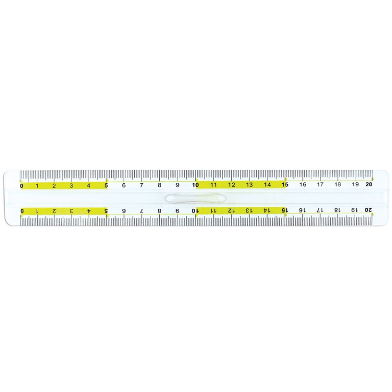 RIGA 20CM 10PZ LINEA GRAFIKA CON IMPUGNATURA
