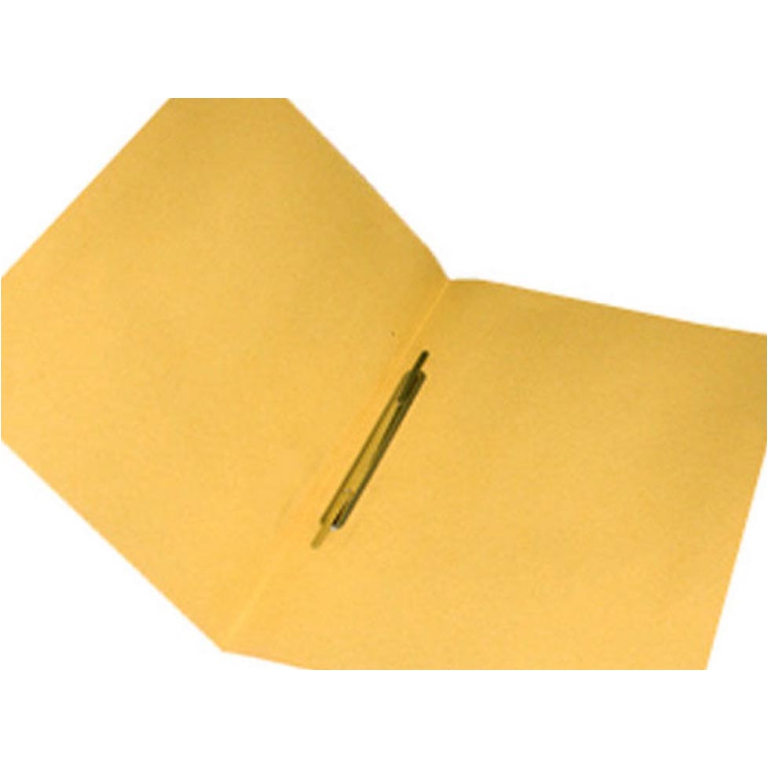 CARTELLE MANILLA CON PRESSINO 25X34 GIALLO 50PZ