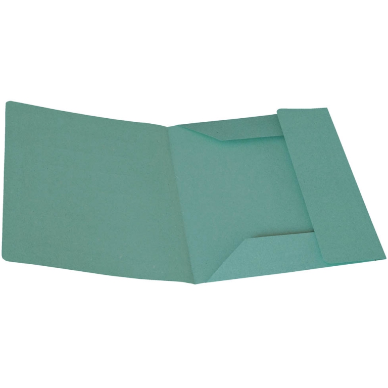 CARTELLE MANILLA 3 LEMBI 25X33 200GR VERDE 50PZ