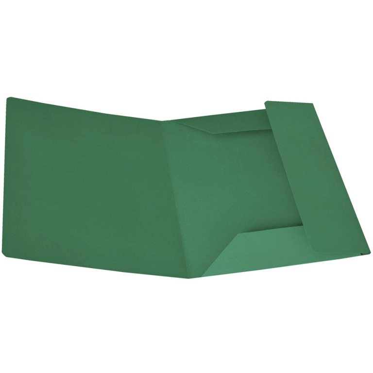 CARTELLE BRISTOL 3 LEMBI 25X34,5 200GR VERDE 25PZ