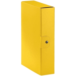 CARTELLE CON BOTTONE 5PZ DORSO 8 GIALLO