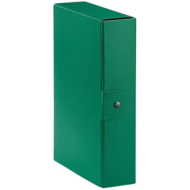 CARTELLE CON BOTTONE 5PZ DORSO 8 VERDE