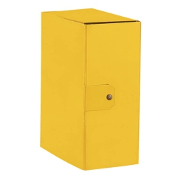 CARTELLE CON BOTTONE 5PZ DORSO 14 GIALLO PRESSPAN