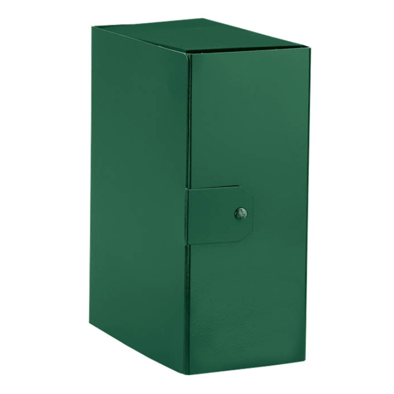 CARTELLE CON BOTTONE 5PZ DORSO 14 VERDE PRESSPAN