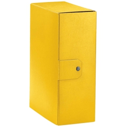 CARTELLE CON BOTTONE 5PZ DORSO 12 GIALLO