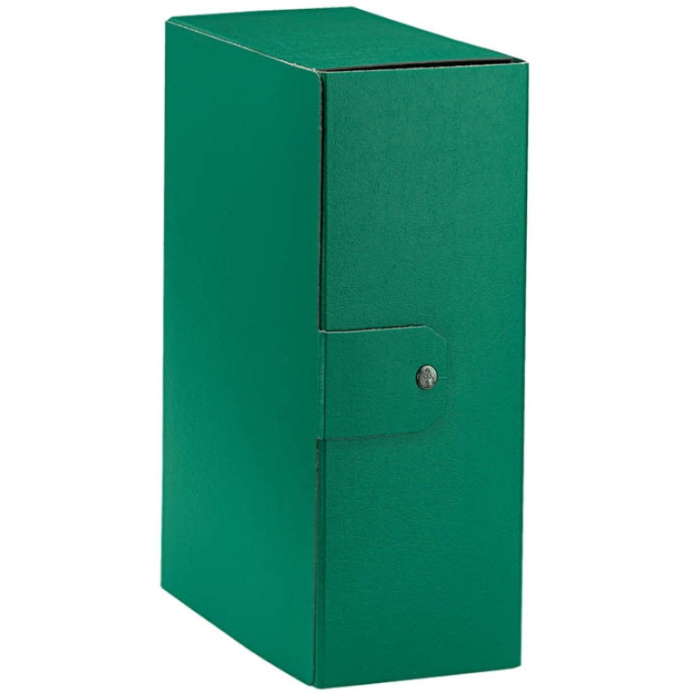 CARTELLE CON BOTTONE 5PZ DORSO 12 VERDE