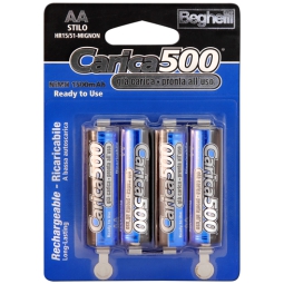 BATTERIE STILO 4PZ RICARICABILE 1200MAH B.A. BEGHELLI