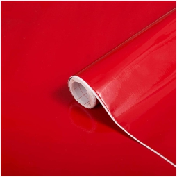 ROTOLO PLASTICA ADESIVO 45CMX2MT ROSSO