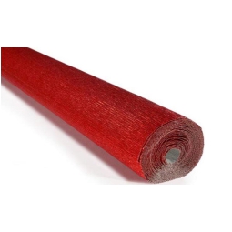 ROTOLO CARTA CRESPA 60GR ROSSO METALLIZZATO 10PZ