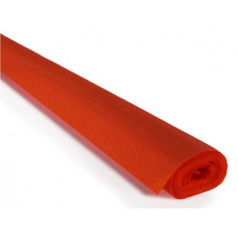 ROTOLO CARTA CRESPA 60GR ARANCIONE SCURO 10PZ