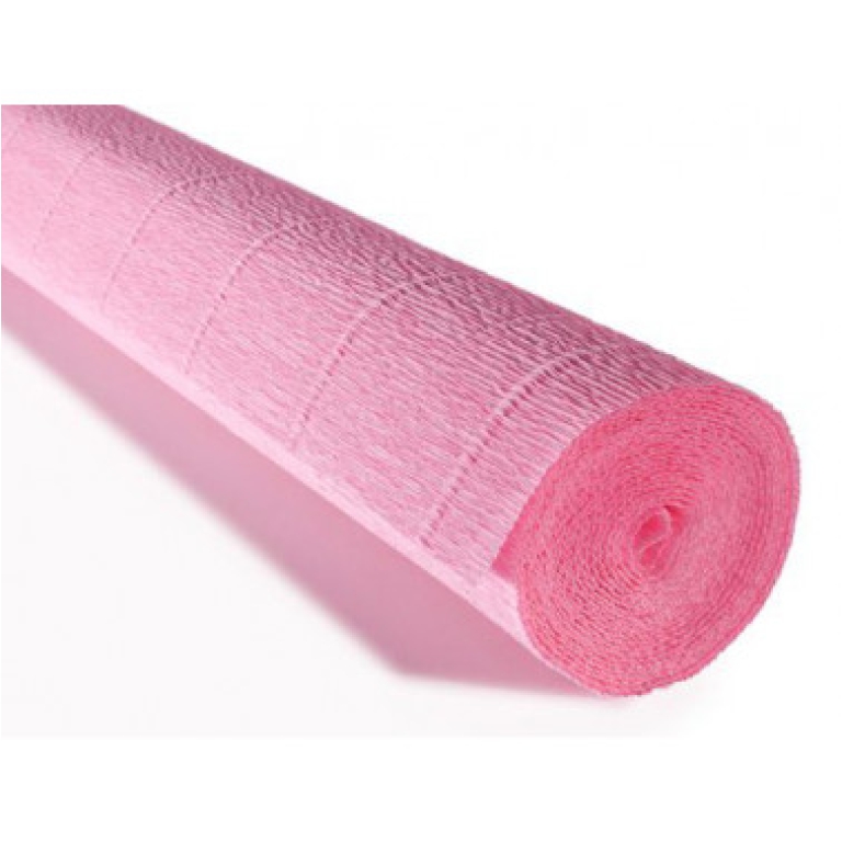 ROTOLO CARTA CRESPA 180GR ROSA CHIARO 5PZ