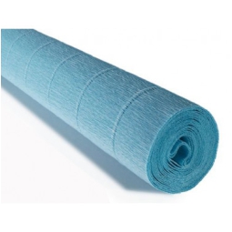 ROTOLO CARTA CRESPA 180GR AZZURRO 5PZ