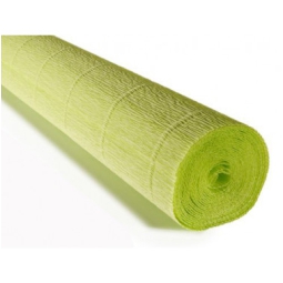 ROTOLO CARTA CRESPA 180GR VERDE PISELLO  5PZ