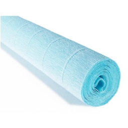 ROTOLO CARTA CRESPA 180GR AZZURRO BABY 5PZ