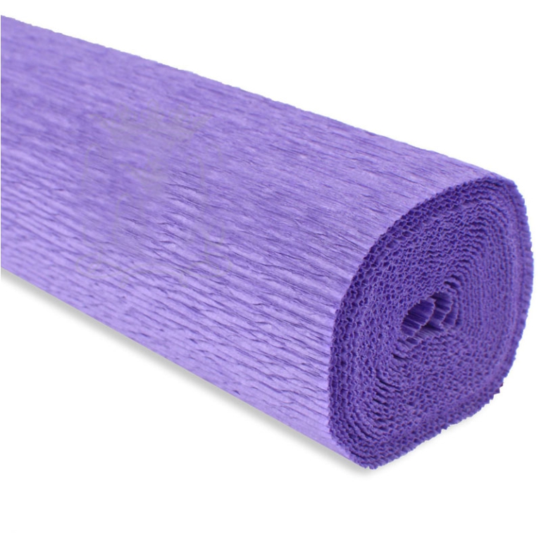 ROTOLO CARTA CRESPA 180GR LILLA 5PZ