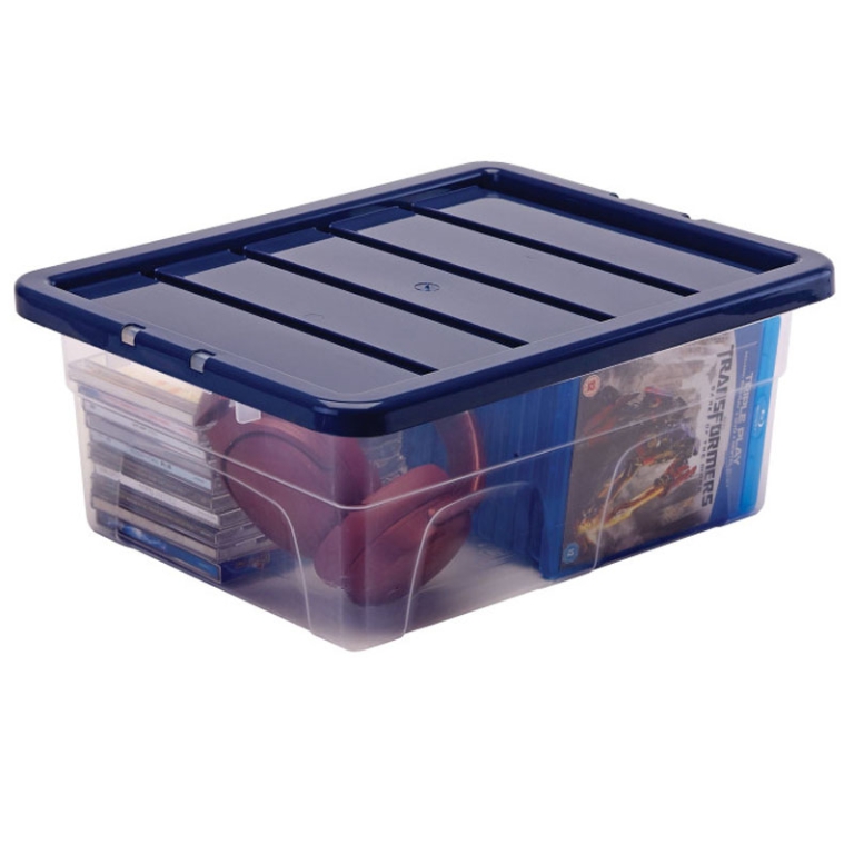 CONTENITORE PLASTICA 15 LITRI COPERCHIO 32X40X17CM 2