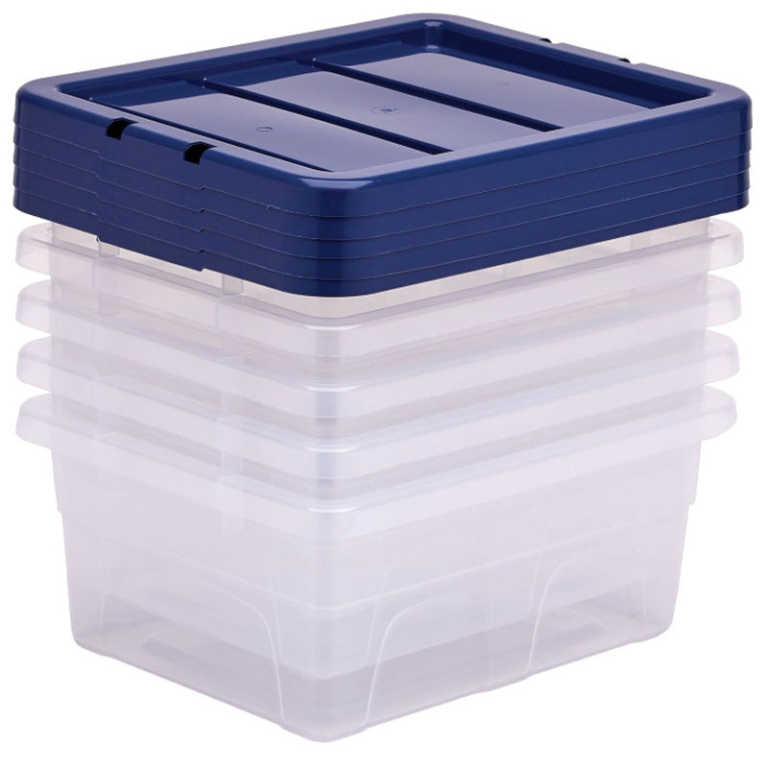 CONTENITORE PLASTICA 15 LITRI COPERCHIO 32X40X17CM 5