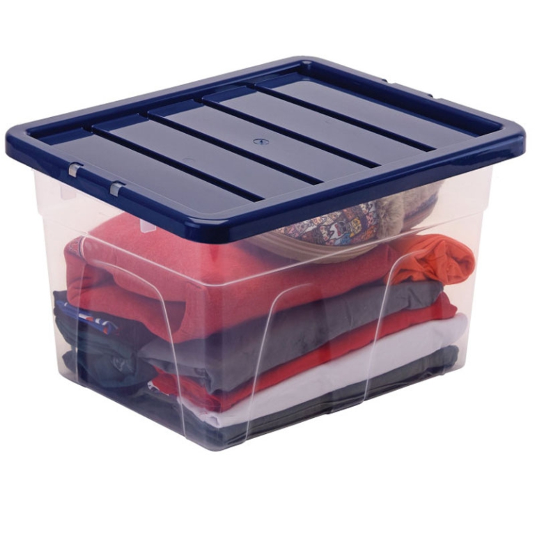 CONTENITORE PLASTICA 22 LITRI COPERCHIO 37X40X24CM 2