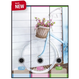 SET 3 REGISTRATORI 8CM   BIKE CARDEA