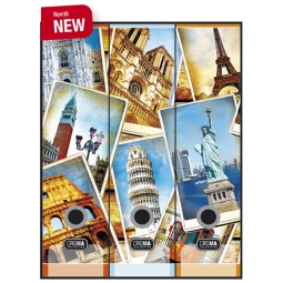 SET 3 REGISTRATORI 8CM   TRAVEL CARDEA