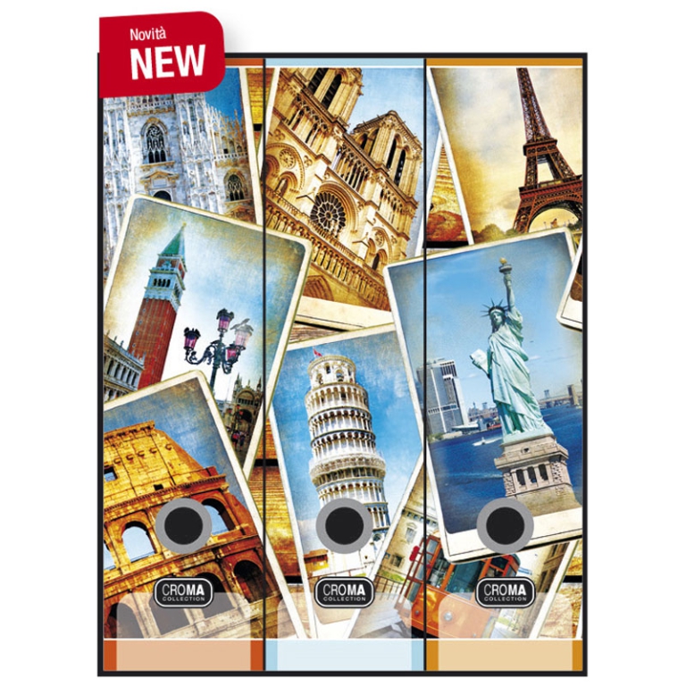 SET 3 REGISTRATORI 8CM   TRAVEL CARDEA
