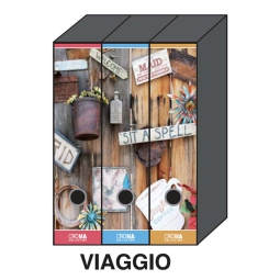 SET 3 REGISTRATORI 8CM   VIAGGIO CARDEA