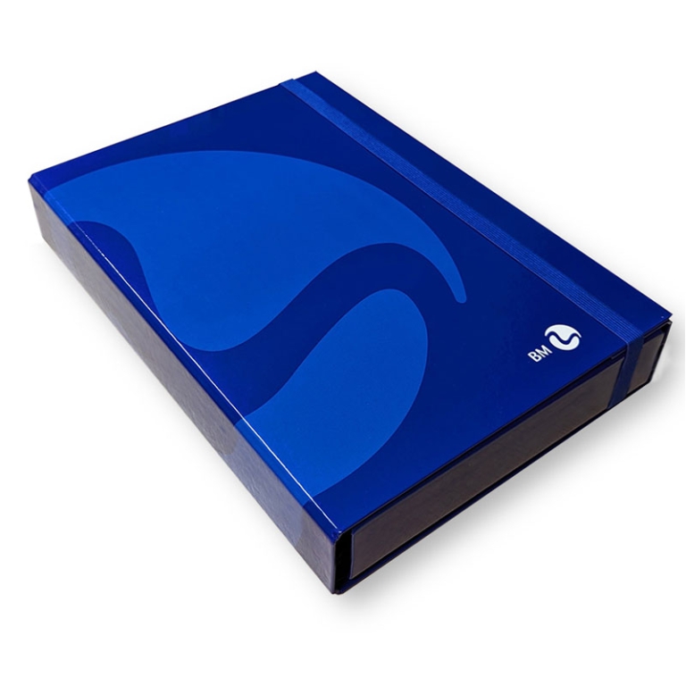 PORTAPROGETTI DORSO 5 CON ELASTICO PIATTO BLU 2