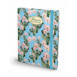 PORTAPROGETTI DORSO 3    FLOWERS NATURE GREEN